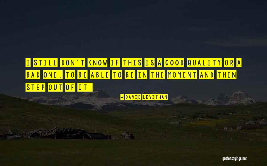 Bad To Be Good Quotes By David Levithan Bad To Be Good Quotes By David Levithan
