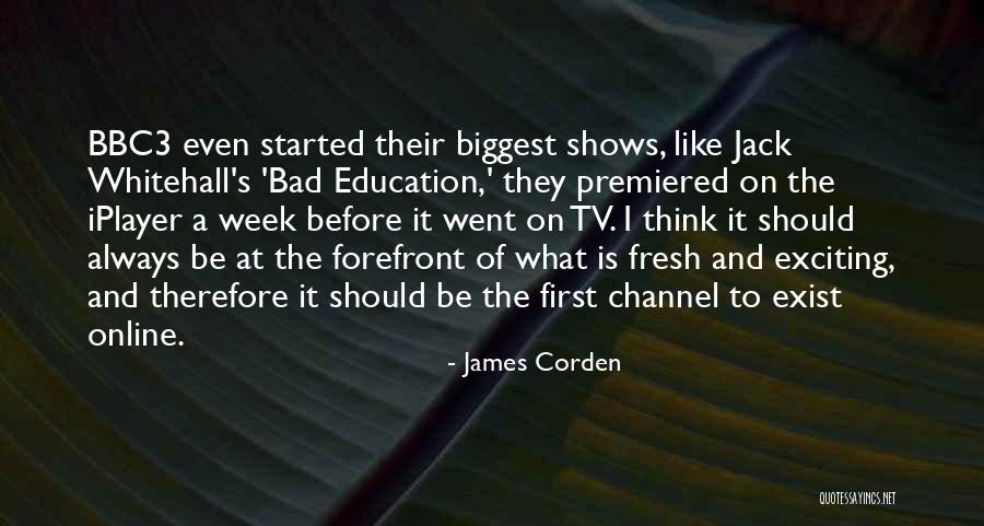 Bad Tv Shows Quotes By James Corden