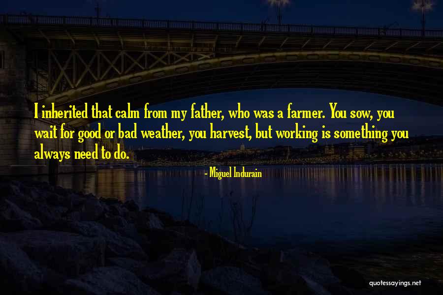 Bad Weather Quotes By Miguel Indurain Bad Weather Quotes By Miguel Indurain