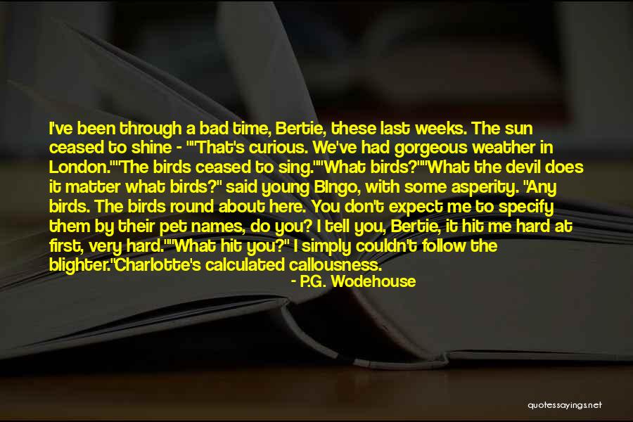 Bad Weather Quotes By P.G. Wodehouse Bad Weather Quotes By P.G. Wodehouse