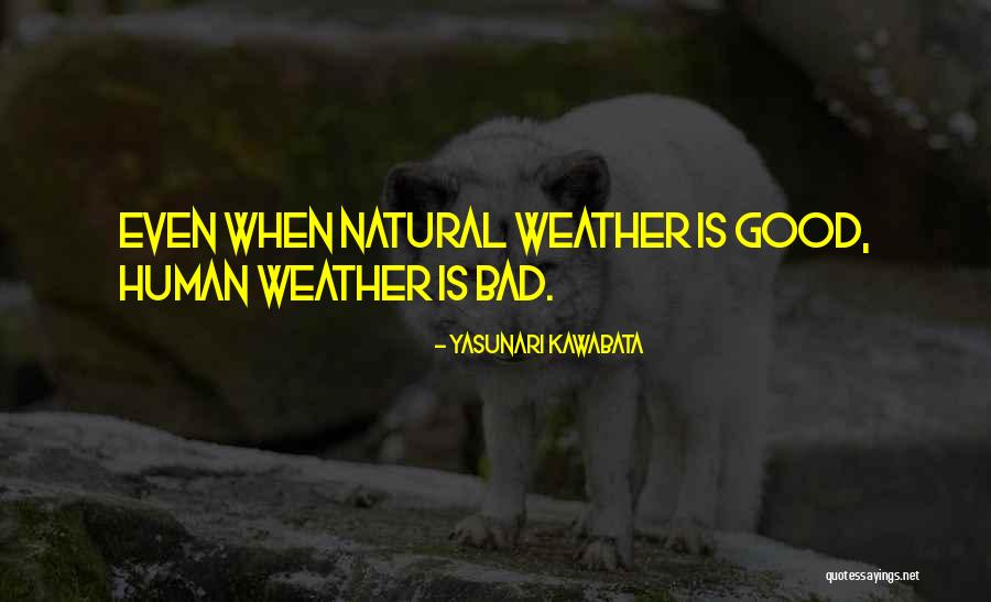 Bad Weather Quotes By Yasunari Kawabata Bad Weather Quotes By Yasunari Kawabata