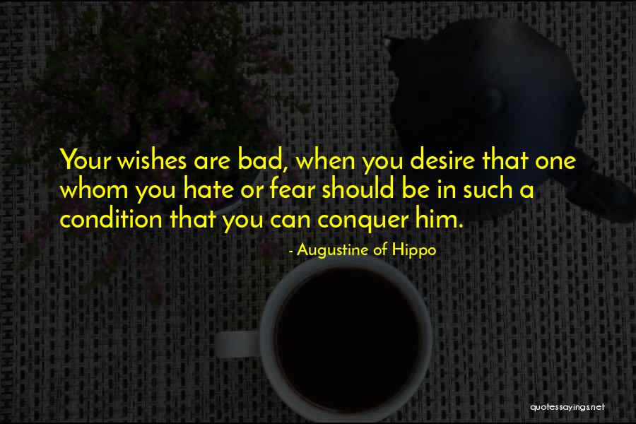 Bad Wishes Quotes By Augustine Of Hippo