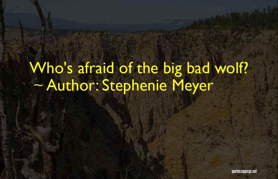 Bad Wolf Quotes By Stephenie Meyer