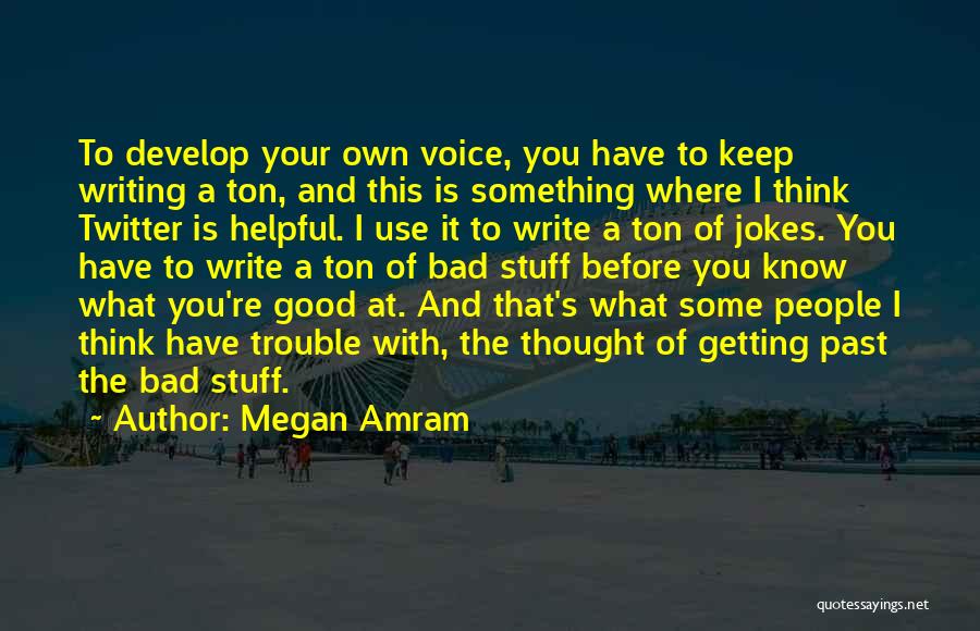 Bad Writing Quotes By Megan Amram