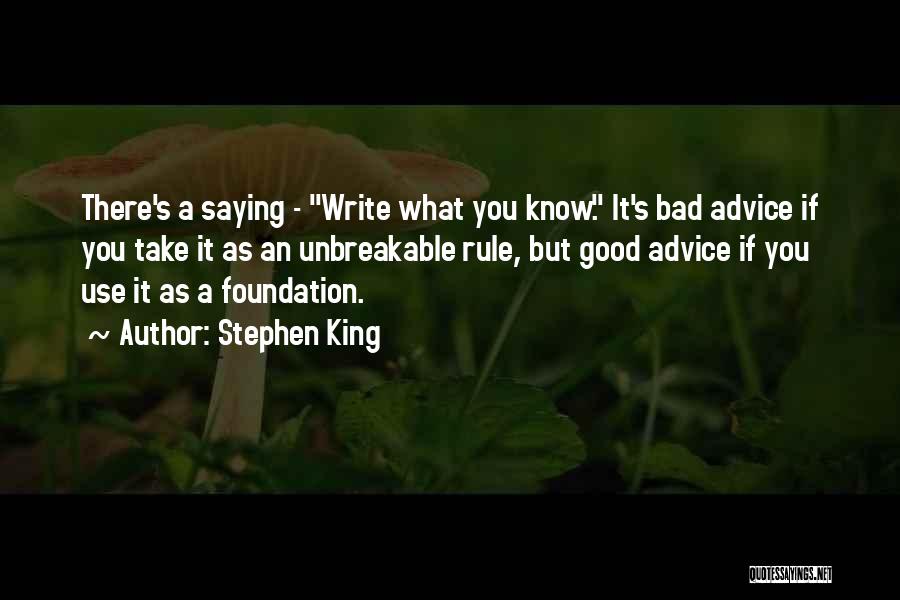 Bad Writing Quotes By Stephen King