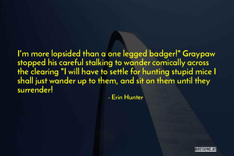 Badger Quotes By Erin Hunter Badger Quotes By Erin Hunter