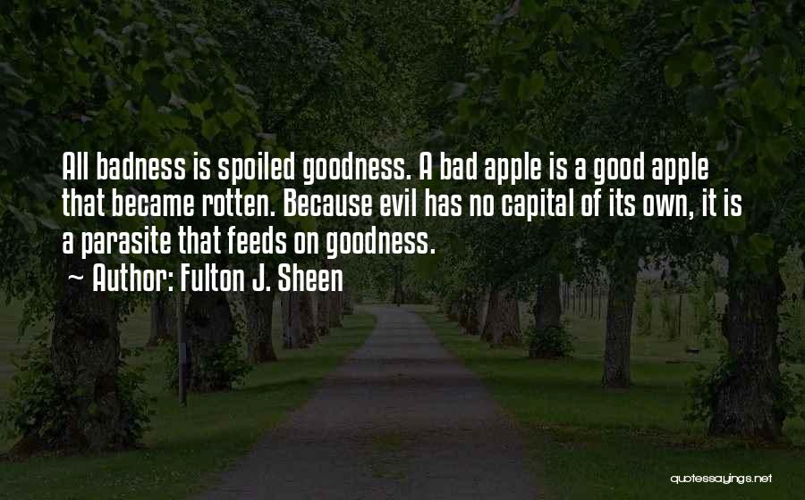 Badness Quotes By Fulton J. Sheen