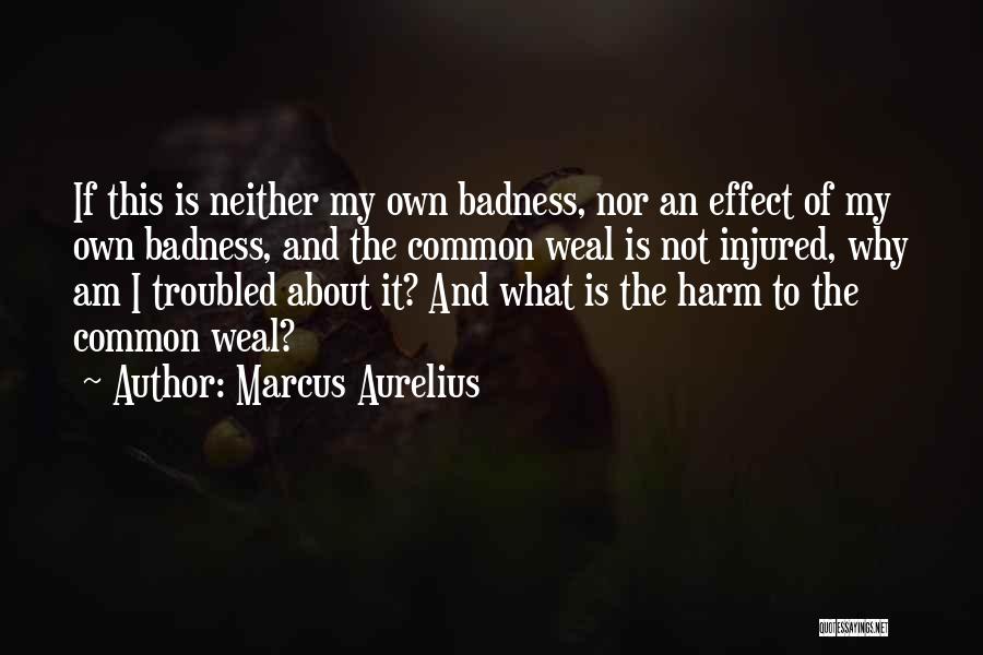 Badness Quotes By Marcus Aurelius