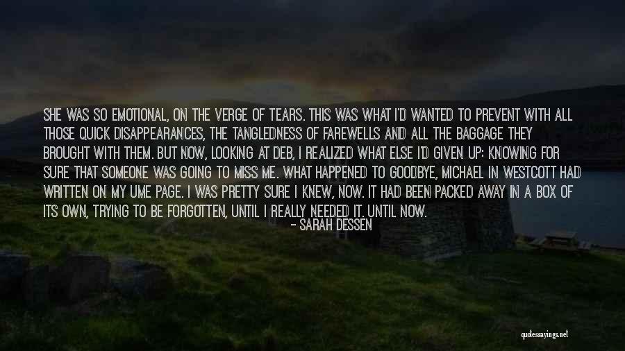 Baggage Emotional Quotes By Sarah Dessen Baggage Emotional Quotes By Sarah Dessen