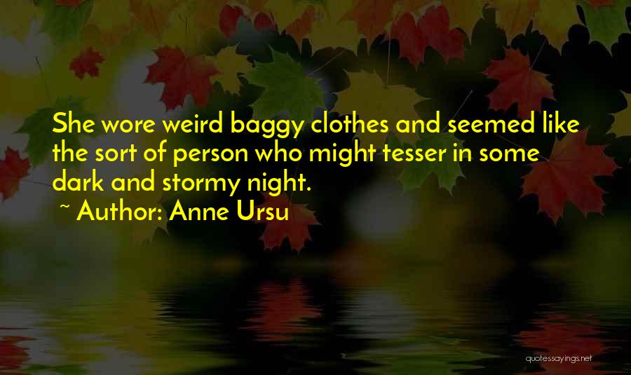 Baggy Clothes Quotes By Anne Ursu