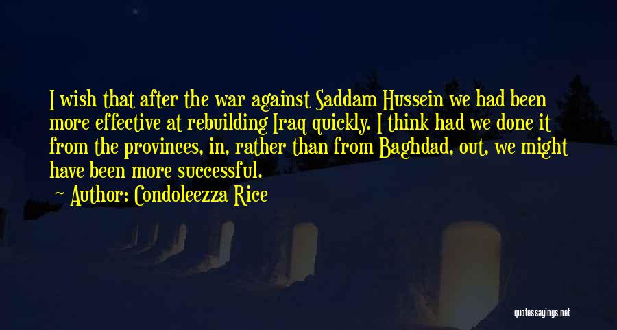 Baghdad Quotes By Condoleezza Rice