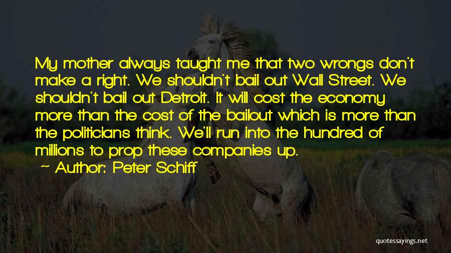 Bail Out Quotes By Peter Schiff
