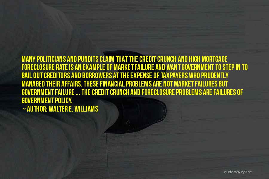 Bail Out Quotes By Walter E. Williams