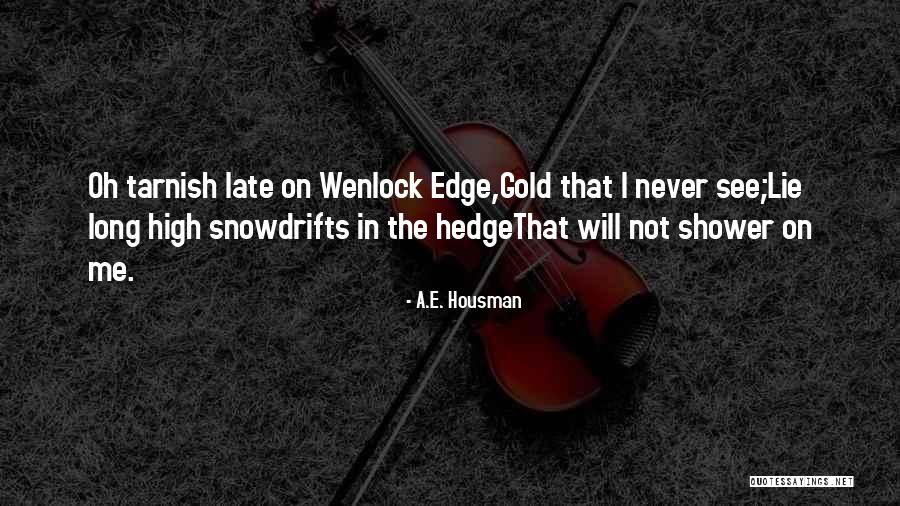 Bailess Lynchburg Quotes By A.E. Housman Bailess Lynchburg Quotes By A.E. Housman