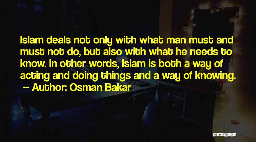 Bakar Quotes By Osman Bakar