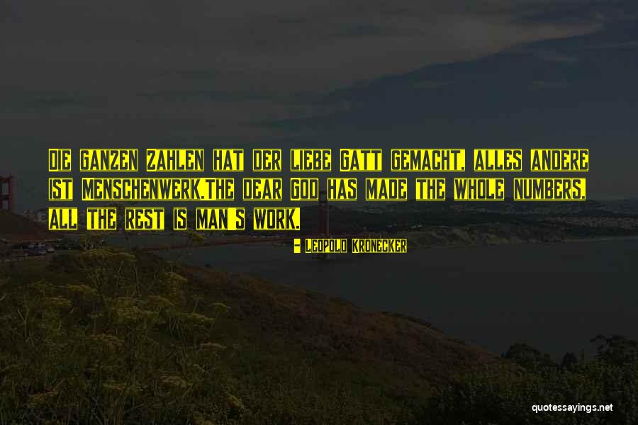 Bakarina Quotes By Leopold Kronecker Bakarina Quotes By Leopold Kronecker