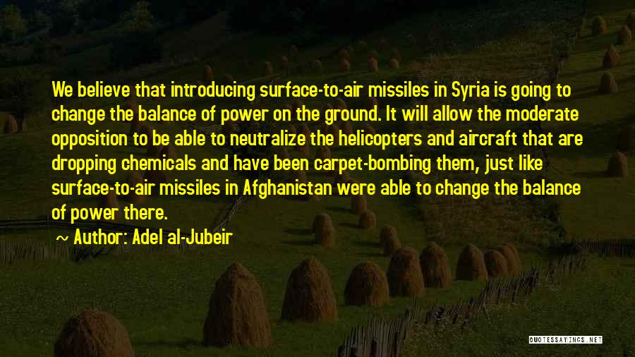 Balance And Change Quotes By Adel Al-Jubeir