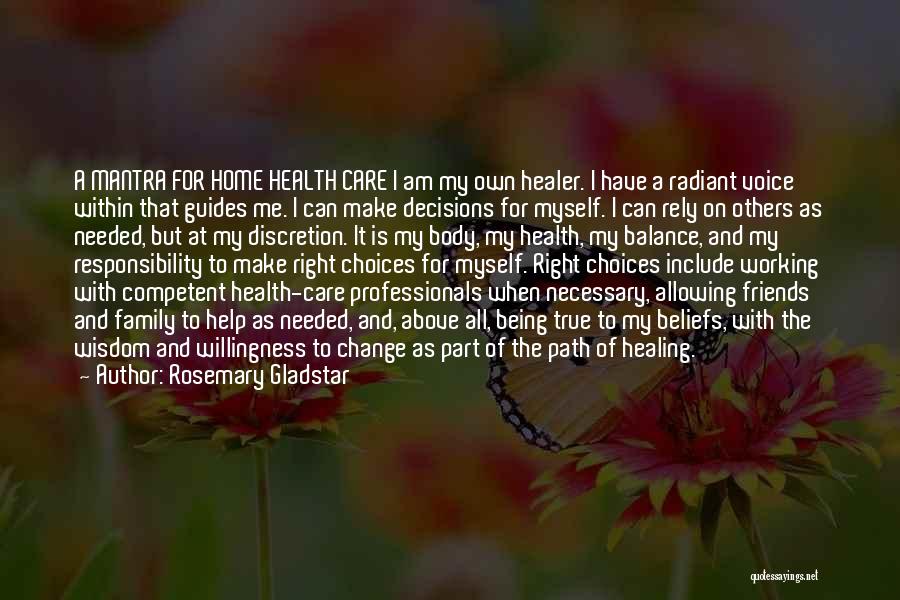 Balance And Change Quotes By Rosemary Gladstar