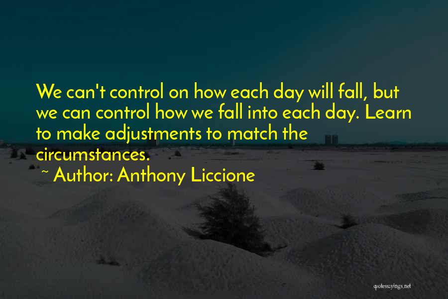 Balance And Chaos Quotes By Anthony Liccione