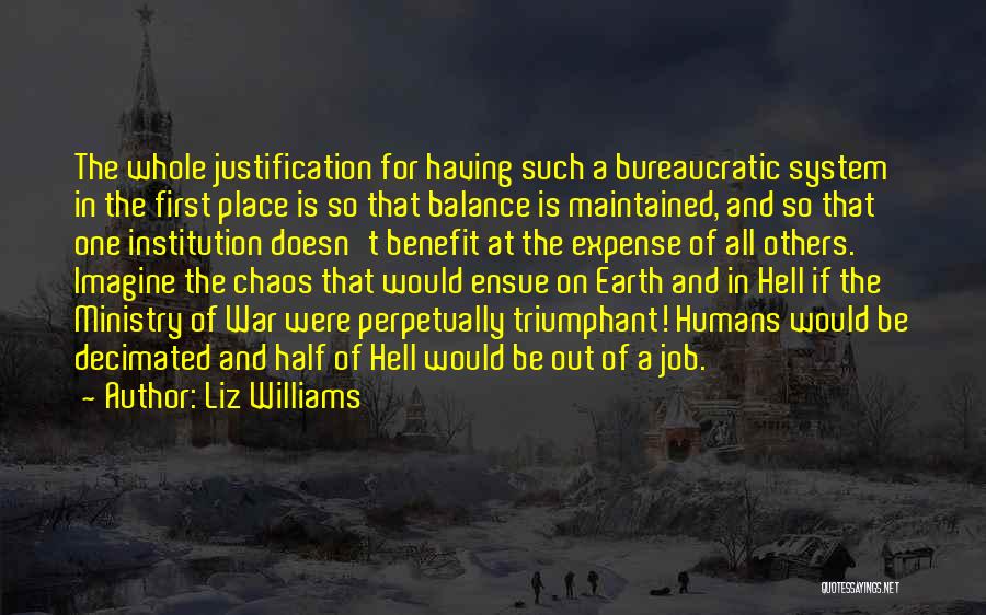 Balance And Chaos Quotes By Liz Williams