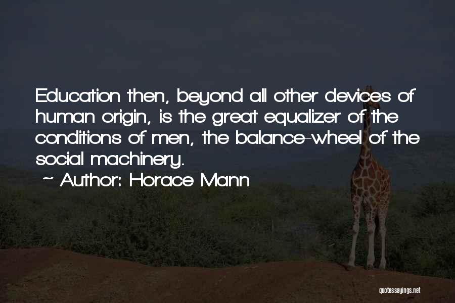 Balance And Education Quotes By Horace Mann