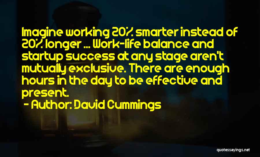 Balance And Life Quotes By David Cummings