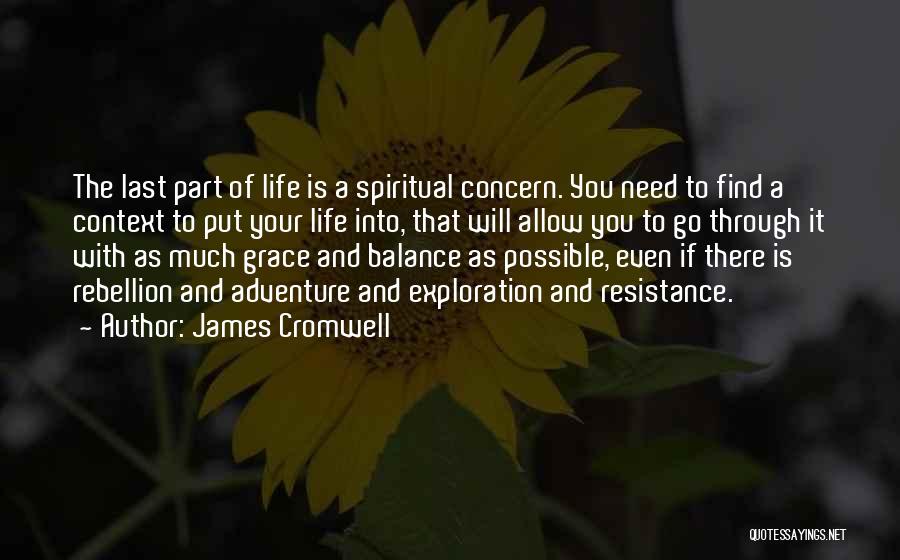 Balance And Life Quotes By James Cromwell