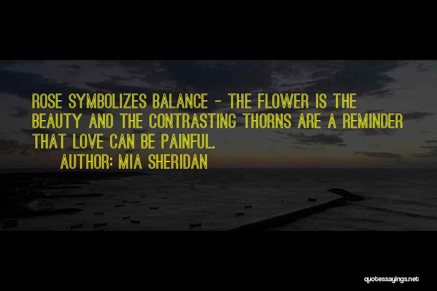 Balance And Love Quotes By Mia Sheridan