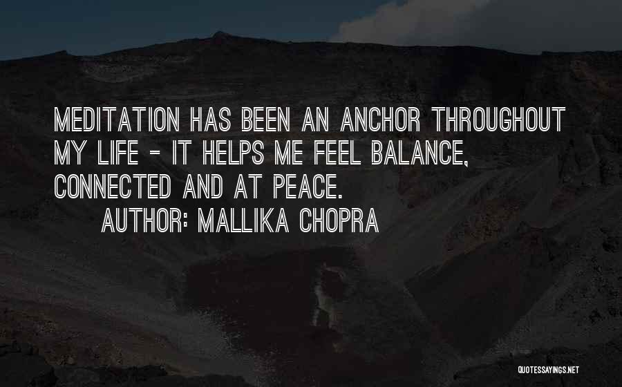 Balance And Peace Quotes By Mallika Chopra