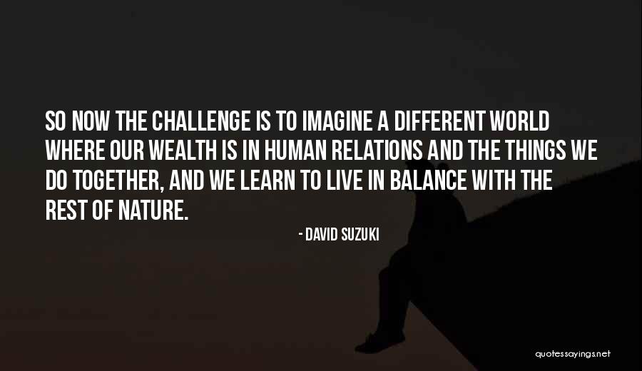 Balance In Nature Quotes By David Suzuki