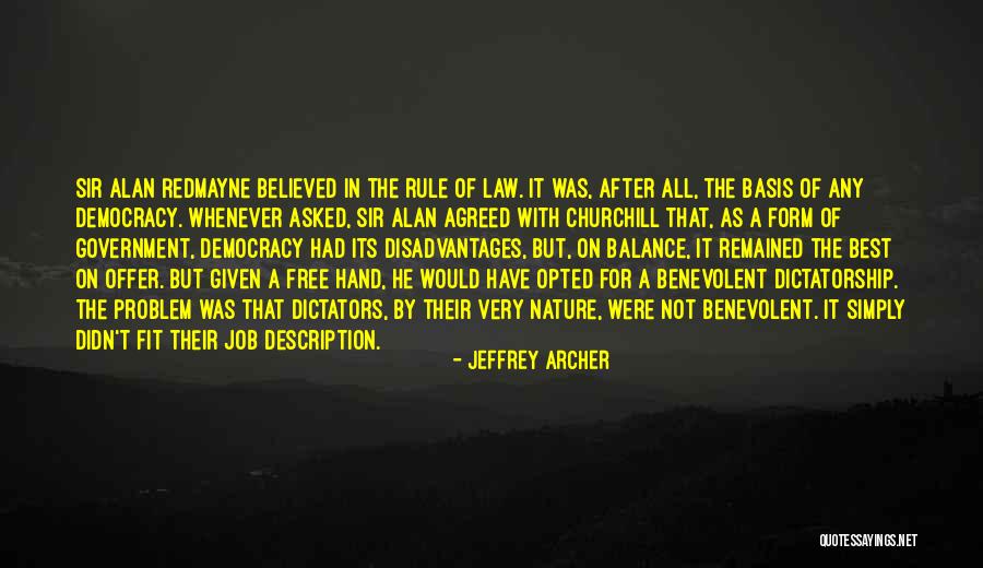 Balance In Nature Quotes By Jeffrey Archer