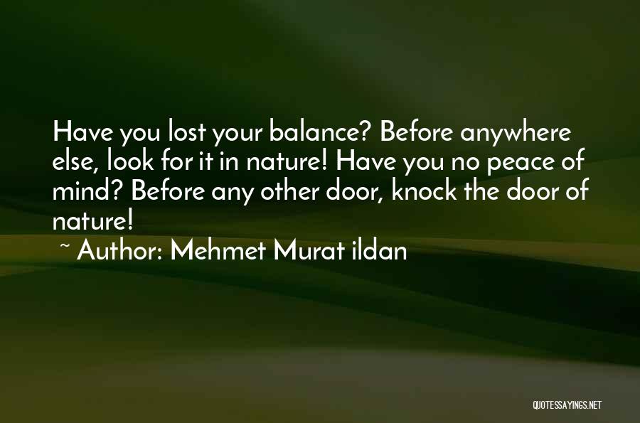 Balance In Nature Quotes By Mehmet Murat Ildan