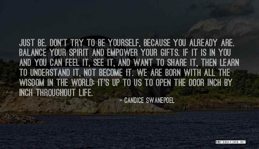 Balance In Your Life Quotes By Candice Swanepoel