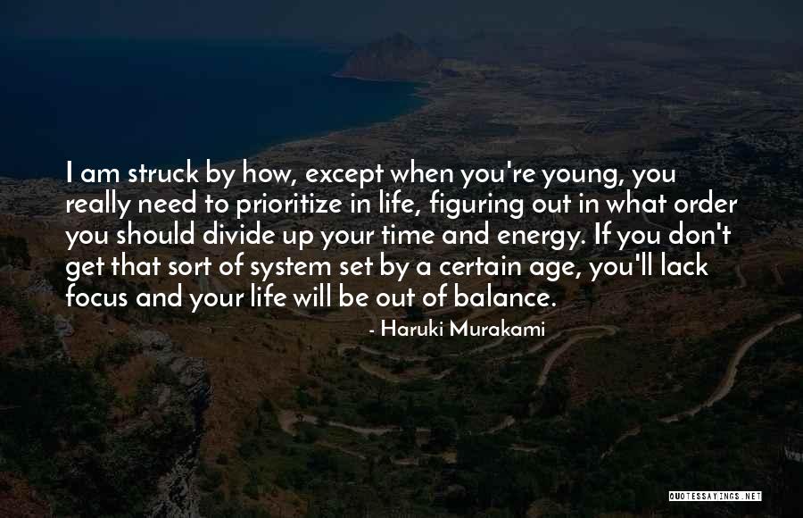 Balance In Your Life Quotes By Haruki Murakami