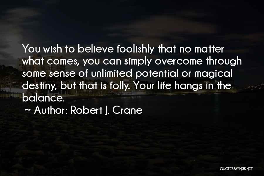 Balance In Your Life Quotes By Robert J. Crane