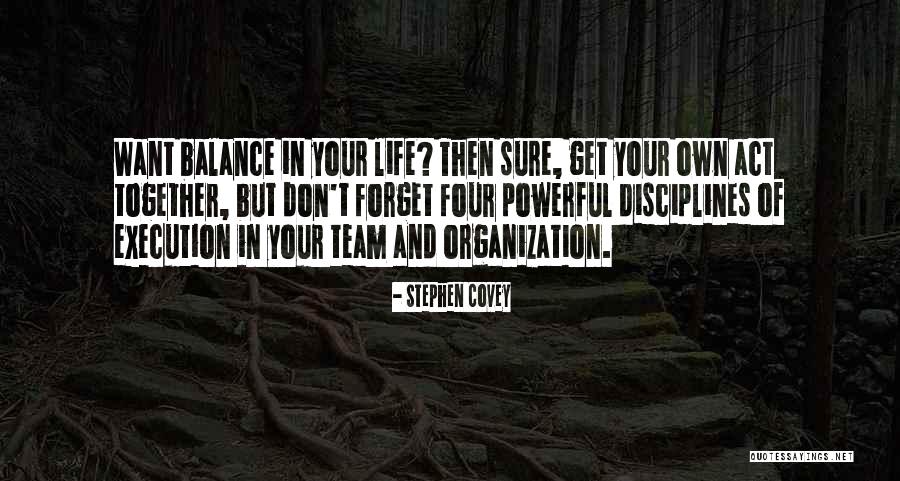 Balance In Your Life Quotes By Stephen Covey