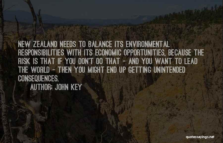 Balance Is The Key Quotes By John Key