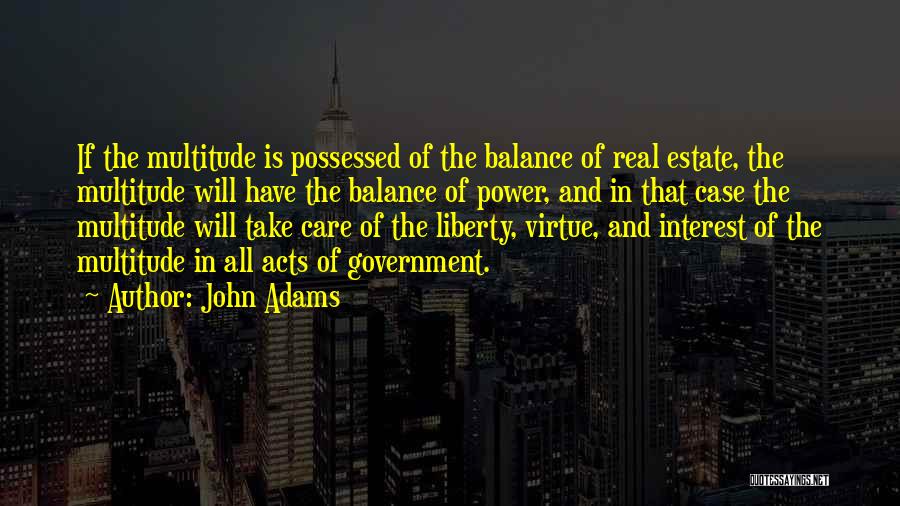 Balance Of Power Quotes By John Adams