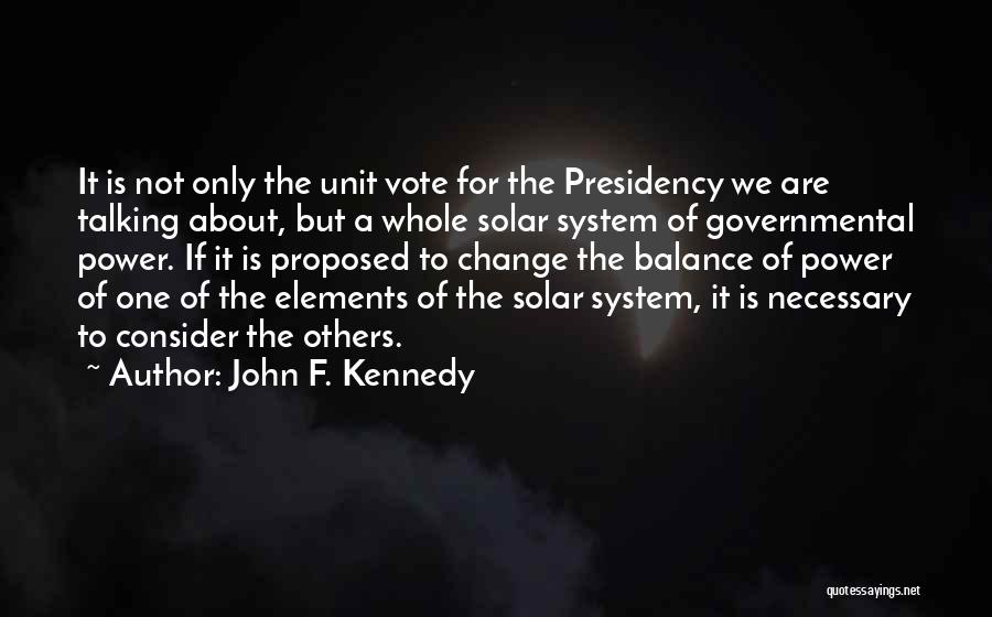 Balance Of Power Quotes By John F. Kennedy