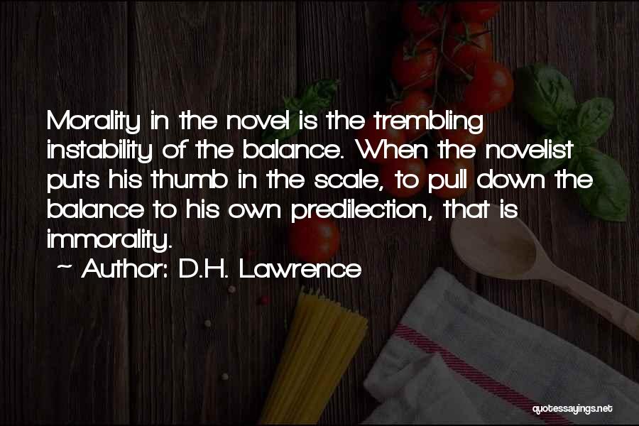 Balance Scale Quotes By D.H. Lawrence
