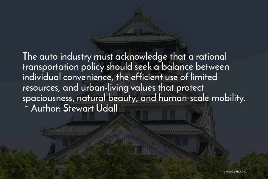 Balance Scale Quotes By Stewart Udall