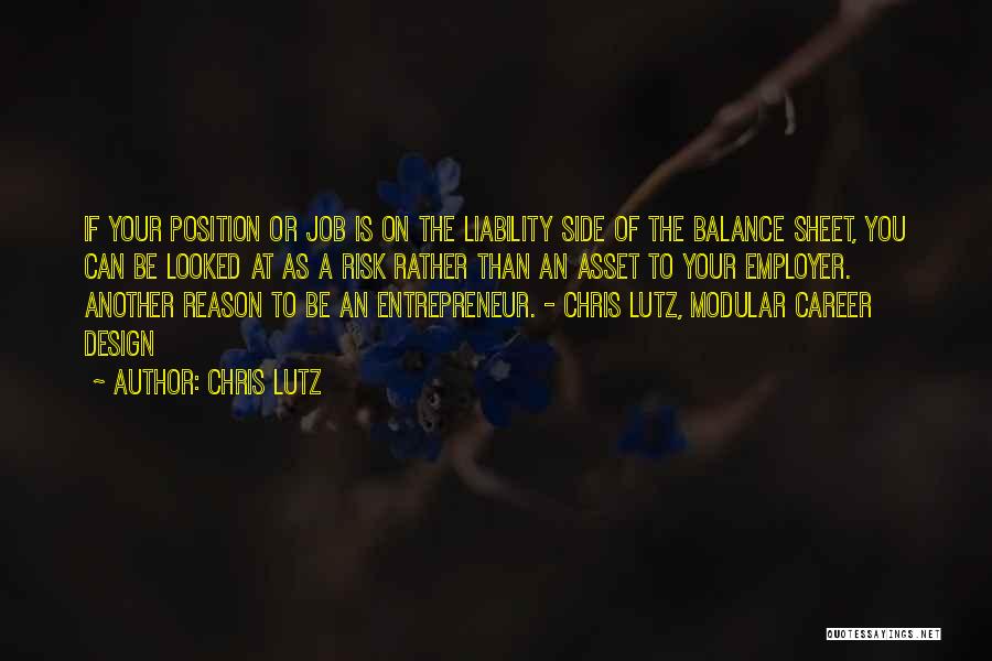 Balance Sheet Quotes By Chris Lutz