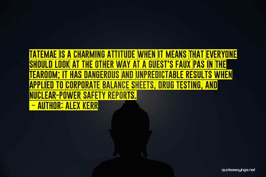 Balance Sheets Quotes By Alex Kerr