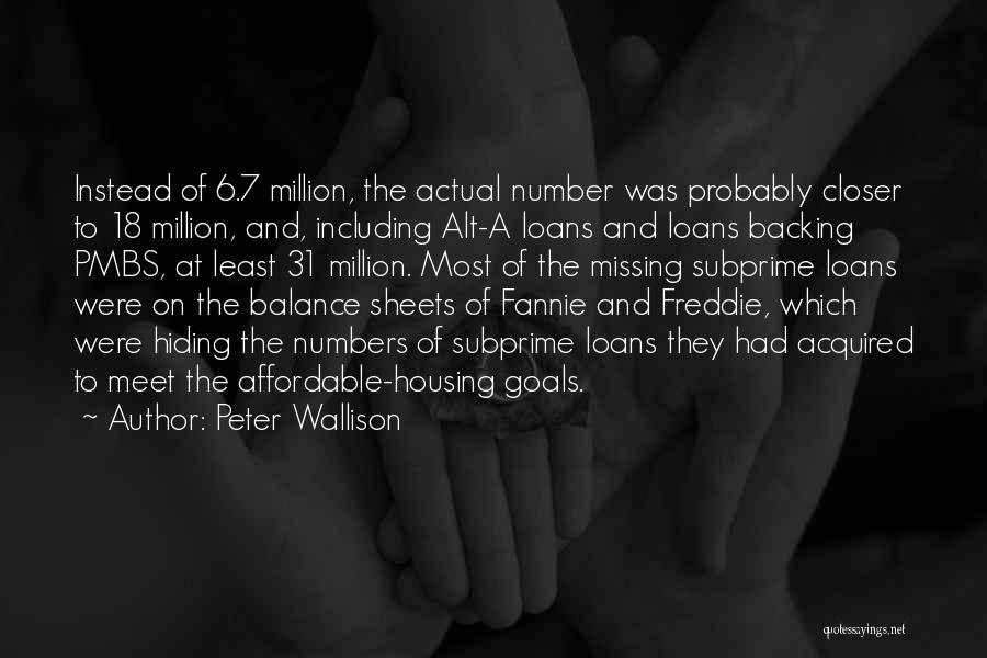 Balance Sheets Quotes By Peter Wallison