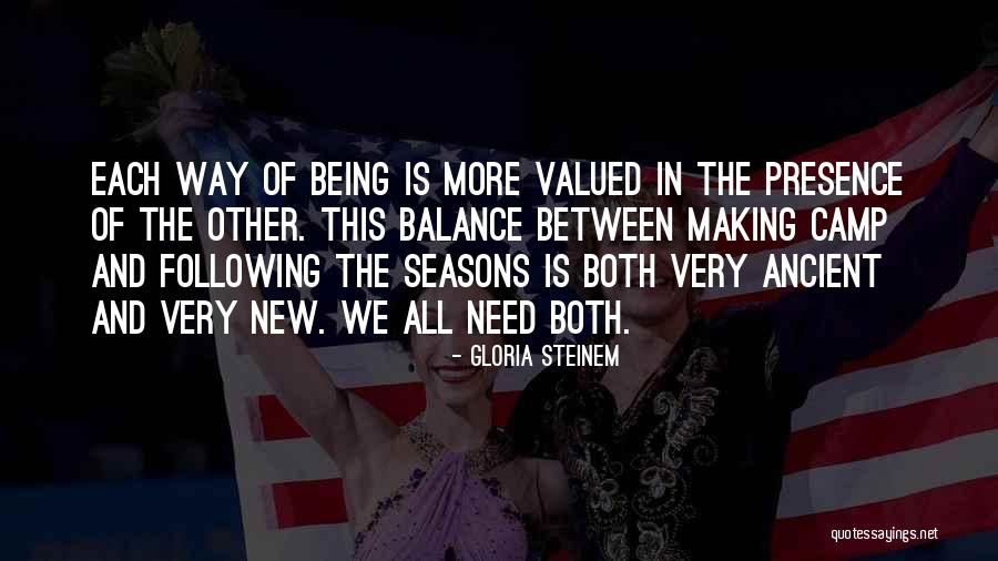 Balance The Following Quotes By Gloria Steinem Balance The Following Quotes By Gloria Steinem