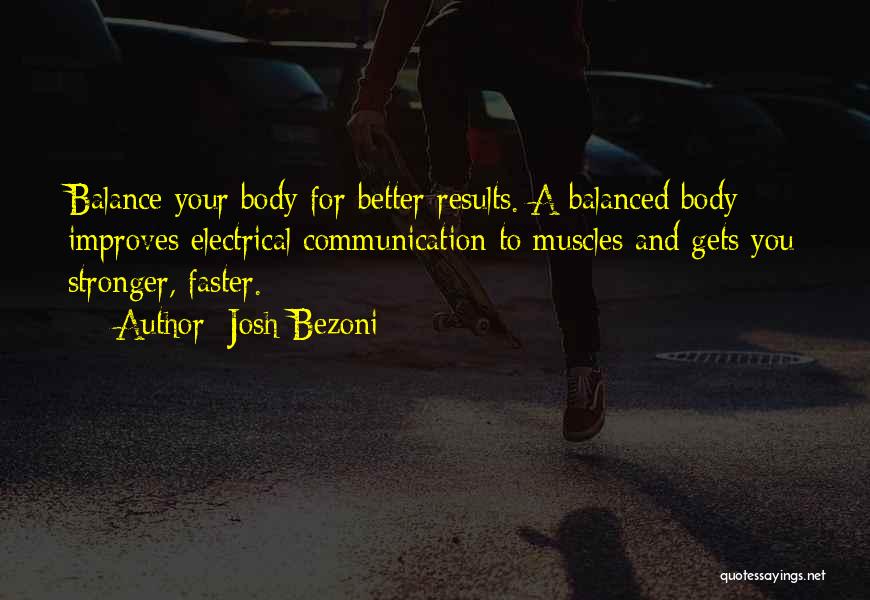 Balanced Diet Quotes By Josh Bezoni