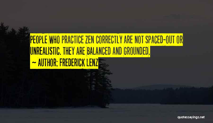 Balanced Quotes By Frederick Lenz