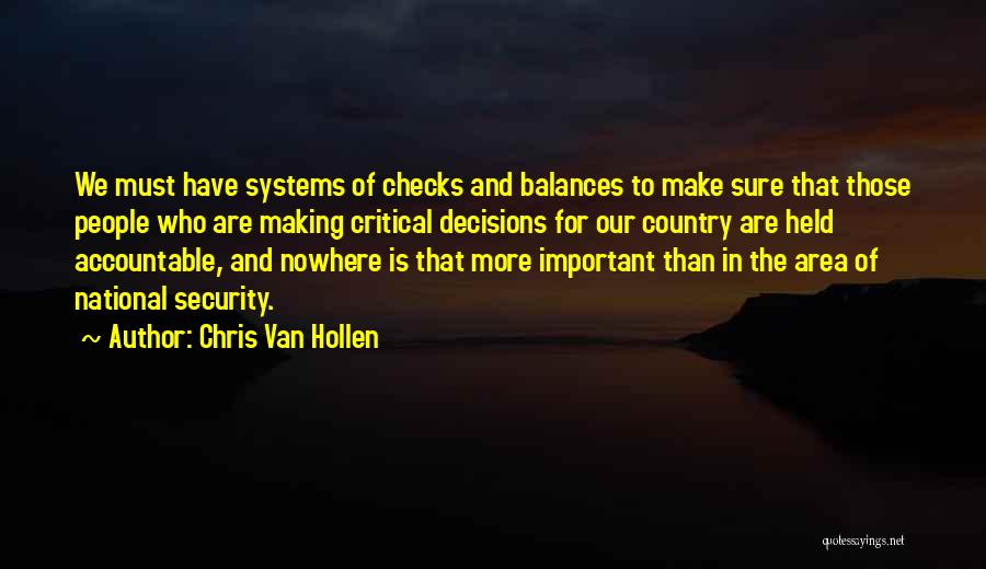 Balances Quotes By Chris Van Hollen