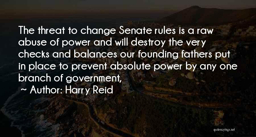 Balances Quotes By Harry Reid