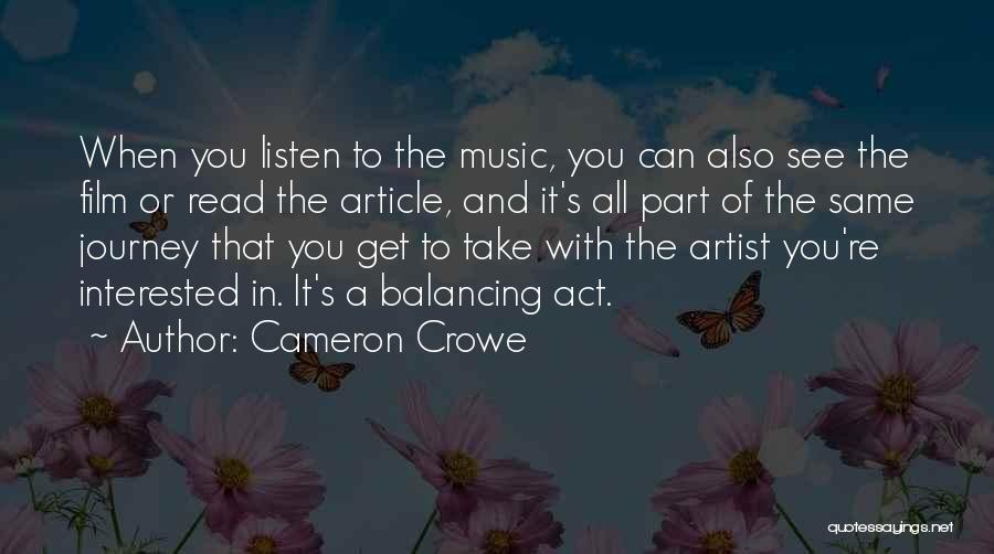 Balancing Act Quotes By Cameron Crowe